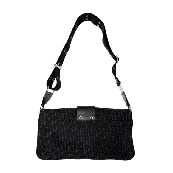 Christian Dior Vintage 2002 Trotter Monogram Street Chic 2way Bag Black [106341] - Picture 6 of 12
